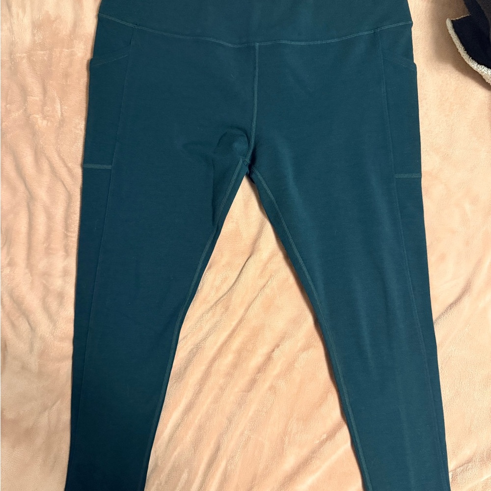 NEW Woolx Piper High-Waist Leggings with Side Pockets DEEP TIMBER
